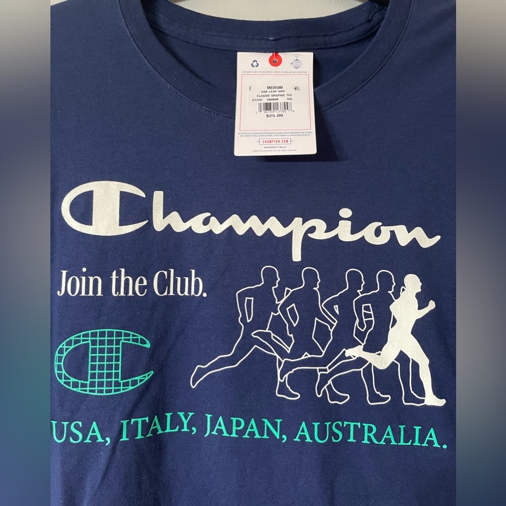 RARE Champion Men's T-Shirt, Size Medium, NWT - Ideal Christmas Gift - Picture 3 of 5
